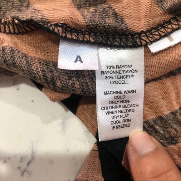 LOFT maxi dress Chevron brown, black& orange - Picture 13 of 13